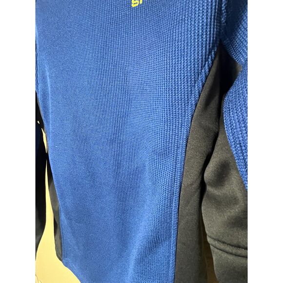 Mens Spyder Outbound 1/2 Zip Blue Stryke Two Toned Long Sleeve Logo Medium - Picture 7 of 8